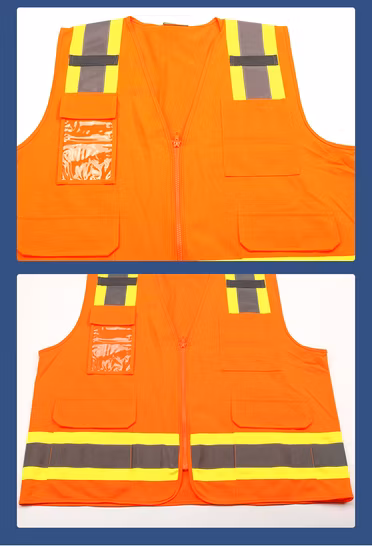 High Visibility Custom Logo Color Size Safety Reflective Vest