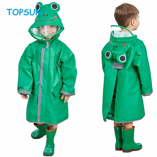 Poncho de pluie pour enfants, Poncho pour tout-petits avec capuche, manteau de veste de pluie imperméable, vêtements de pluie pour enfants de dessin animé 3D pour fille et garçon